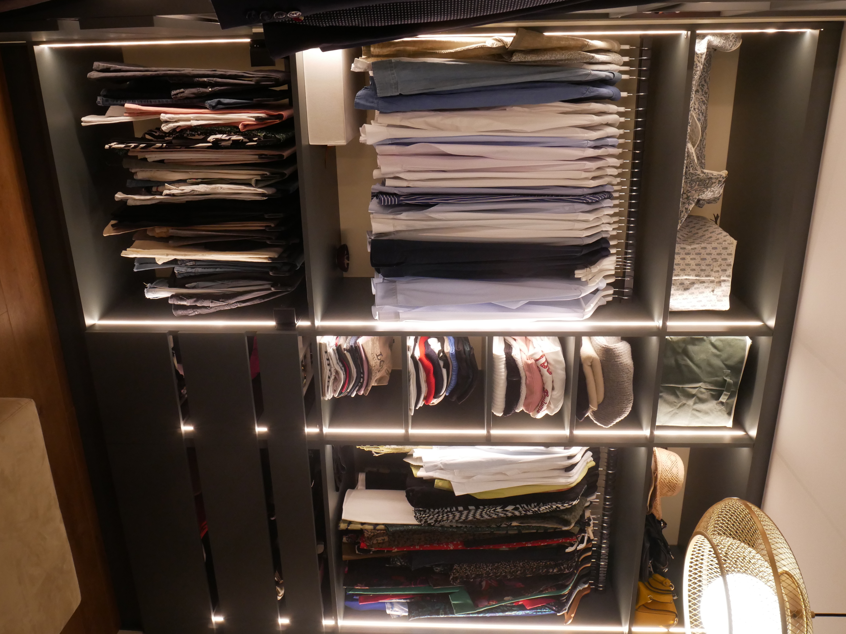 Installation dressing en bois mélaminé Haute Goulaine